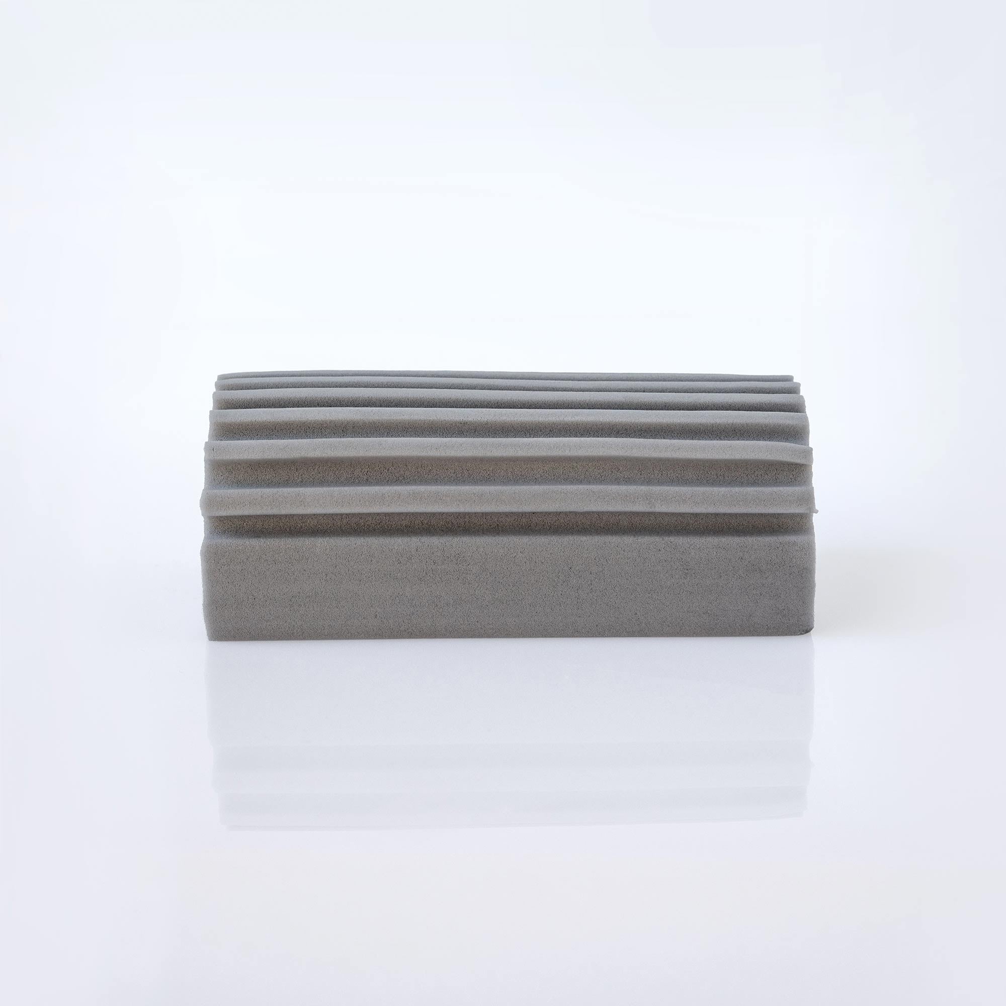 Stack of gray damp duster blocks on a white background. Simply Clean Damp Duster Sponge - 2 Pack