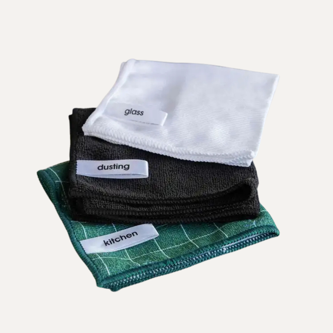 Microfibre Labelled Cloths - 3 Pack