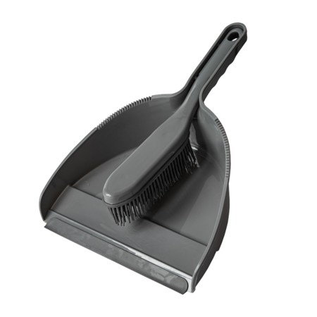 Rubber Head Hand Brush and Dustpan