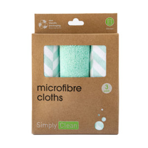 Microfibre Cloths 3 Pack - Green