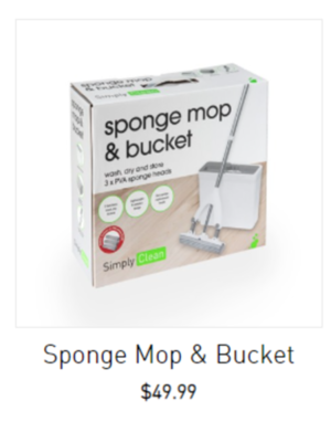 Sponge Mop & Bucket Refill 1 Pack